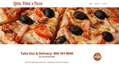 Desktop Screenshot of littlevillaspizza.com